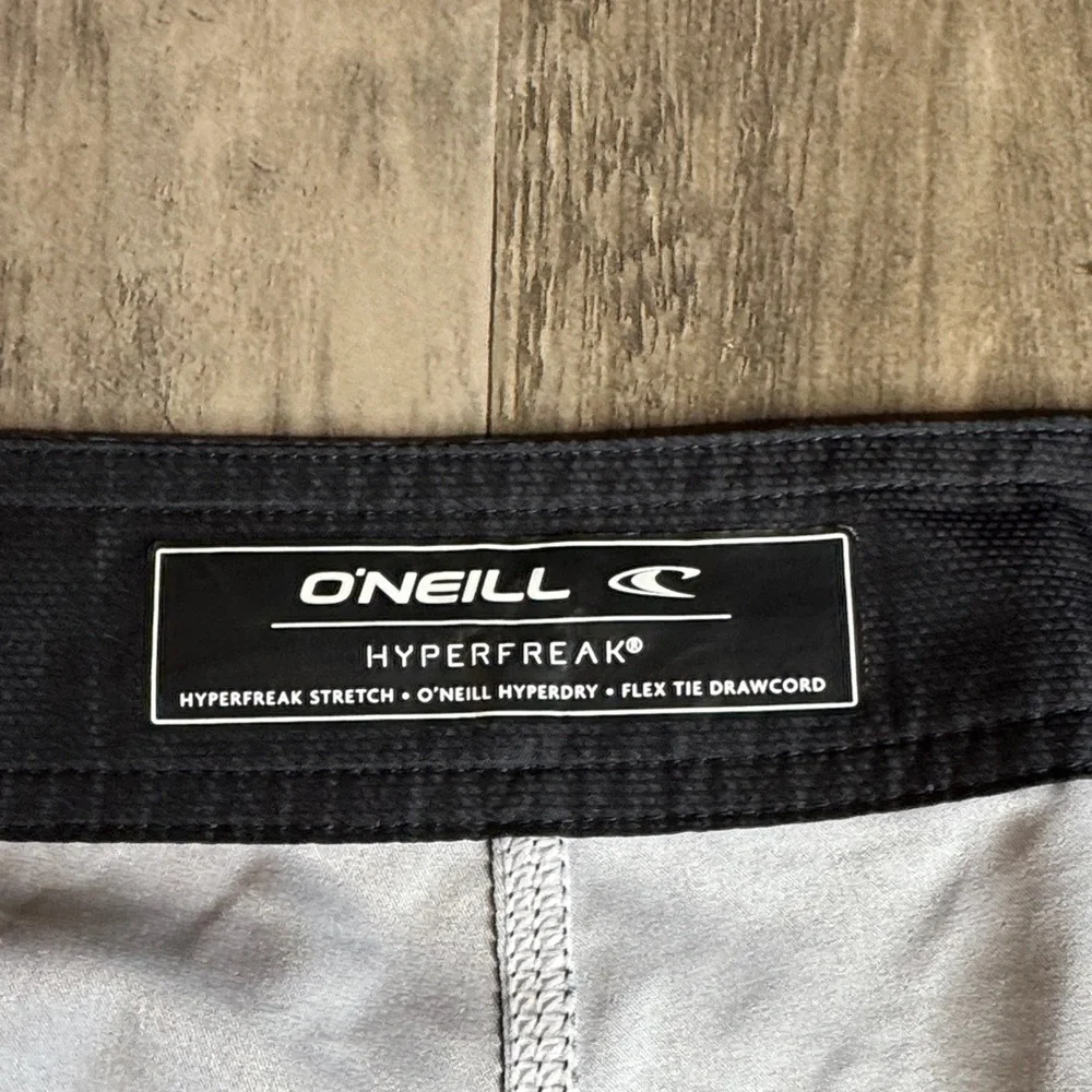 O'Neill Black and Blue Patterned Board Shorts
